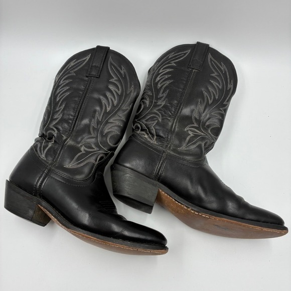 Laredo Kadi Women's Black Leather Western Cowboy Boots Style 5740 Sz 7M  Fox - Picture 11 of 16